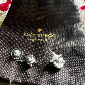 Kate Spade silver knot earrings